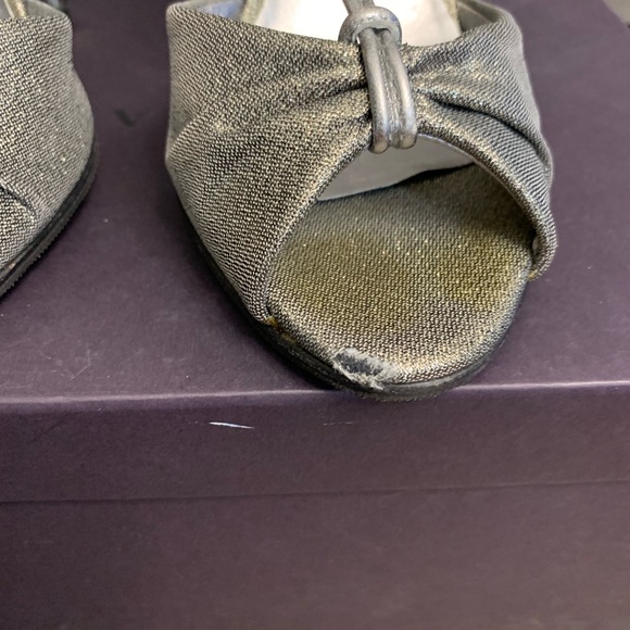 Prada silver sandals size 36.5 - Picture 6 of 8